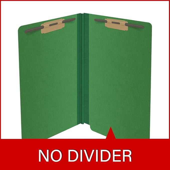 Ecom Folders End Tab Pressboard File Folders | Legal Size 25 Pt Stock with 2" Tyvek Expansion | Full Cut Tabs for Medical Charts, Legal Documents & Office Records | Moss Green, Box of 25 - Image 8