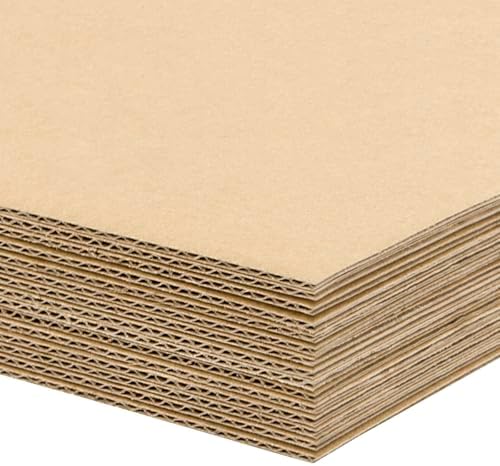 Golden State Art 15 Pack 18x24 Corrugated Cardboard Sheet 2mm Flat Inserts by GoldenStateArt