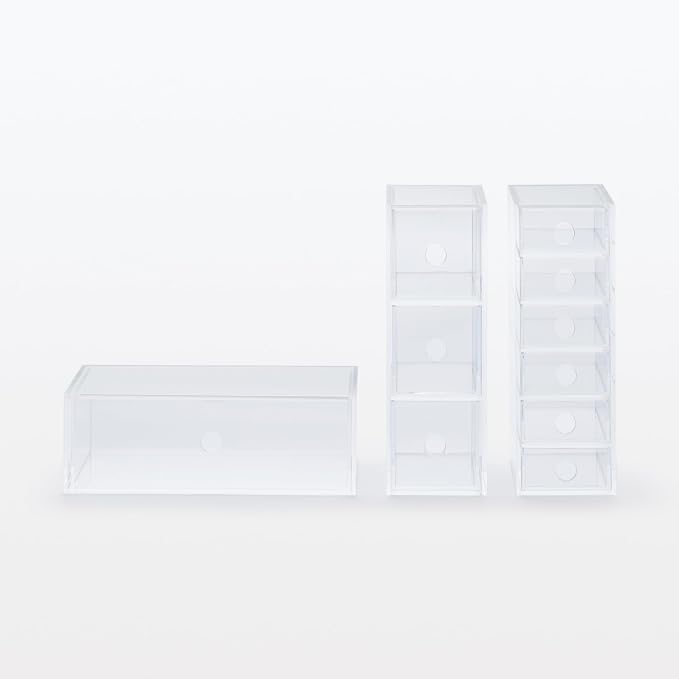 Muji Acrylic 3-Drawer Storage Box, 8.7 cm Width x 17 cm Depth x 25.2 cm Height - Image 9