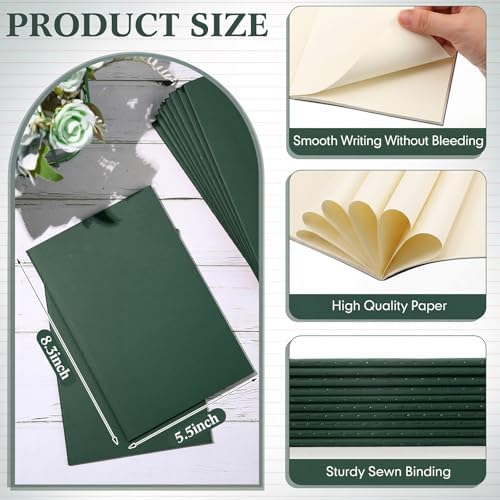 Mimorou 100 Pcs A5 Journals Notebooks Bulk,Green,Unlined - Image 2