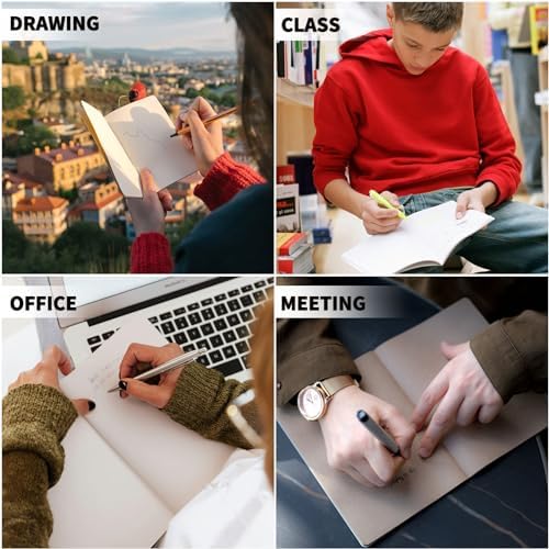 100 Pack A5 Lined Kraft Notebook Journals 8.3x5.5 In，Travel Journals Notebooks Bulk，Subject Notebooks 34 Sheets 68 Pages for Writing School Office Supplies (Blank-100 Pack) - Image 6