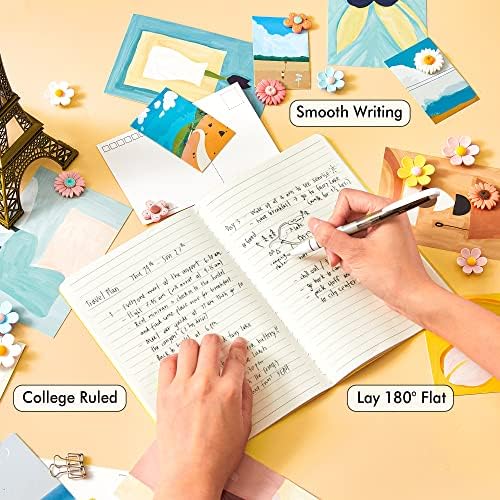 36 Pack Soft Cover Journal Bulk, Feela Lined Blank Travel Journal for Women Men Writing, Notebooks College Ruled for Work, Note Taking Notebook School Business Supplies, 8.2” x 5.5”, A5, Yellow - Image 3