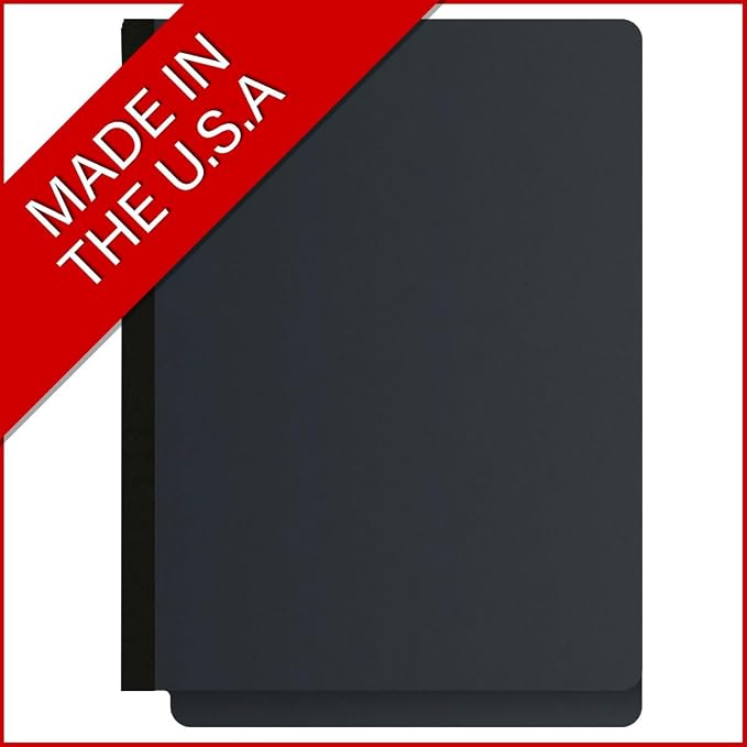 End Tab Pressboard Folders, Letter Size, 2" exp, Fasteners Pos #1 & #3, Black (Box of 25) - Image 5