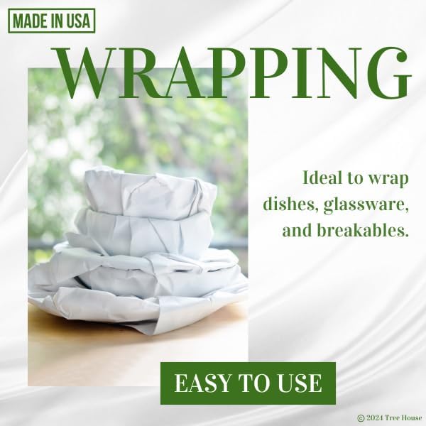 Tree House Packing Paper for Moving – 360 Newsprint Packing Paper Sheets – 27” x 17” Paper for Packing Dishes, Shipping, and Moving Supplies – Recyclable Movers’ Paper – Made in USA - Image 3