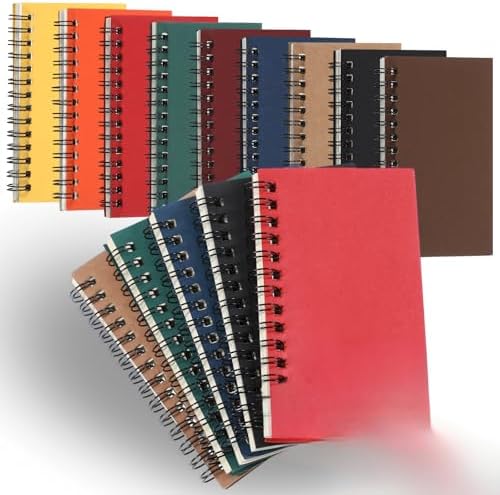 Jutom 18 Pcs Small Spiral Notebook Memo Pad 3x5, Multi Color by Jutom