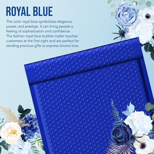 Fuxury Large Bubble Mailers 10.5x16" 250 Pack Royal Blue Padded Envelopes - Image 5