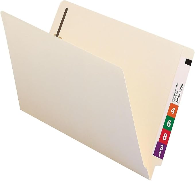 Smead End Tab Fastener File Folder, Shelf-Master Reinforced Straight-Cut, Legal Size, Manila, 50 per Box, 37115 - Image 5