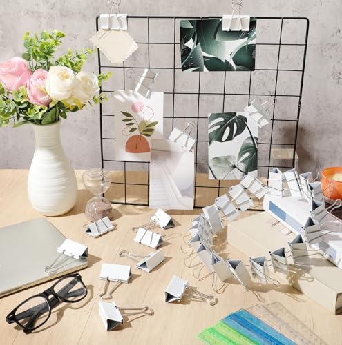 Jetec Extra Large Binder Clips Bulk 2 Inch Metal Jumbo Binder Clips Office Supplies Paper Clamps for Teachers Students Office Business Supplies(White,200 Pcs) - Image 4