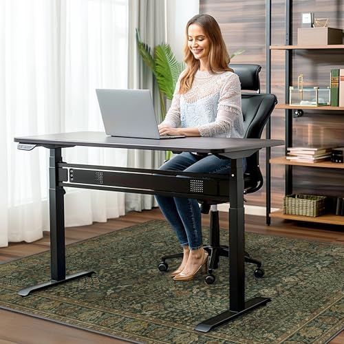 36"x48" Office Chair Mat for Hardwood Floor, Non-Slip Washable Dark Brown - Image 2