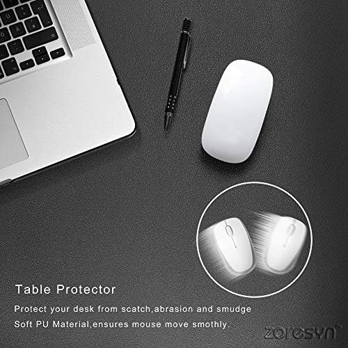 ZORESYN PU Leather Desk Pad, 55.1"x15.8", Black - Image 6