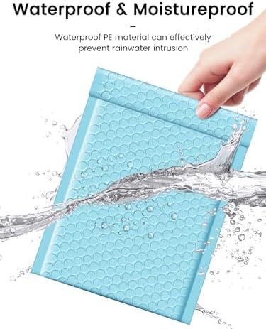 GSSUSA Light Blue Bubble Mailers 6x10" 600 Pack Padded Envelopes Self Seal - Image 5