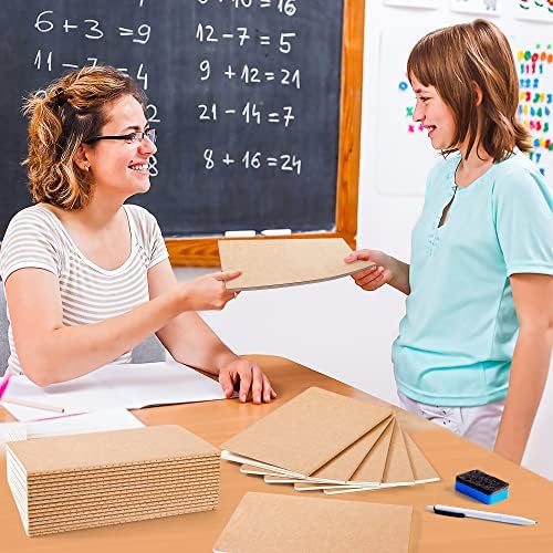 feela 15 Pack Blank Kraft Notebooks, Unlined Sketchbook Note Pad Travel Journal for Drawing Doodling Writing, Journal Bulk For Women Kids Students Office School Supplies, A5, 60 Pages, 8.3” X 5.5” - Image 7