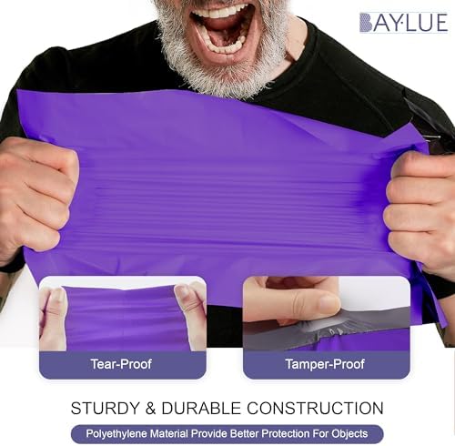 Purple Poly Mailers 14.5x19, Shipping & Mailing Bags, 500 Pack Bulk - Image 4