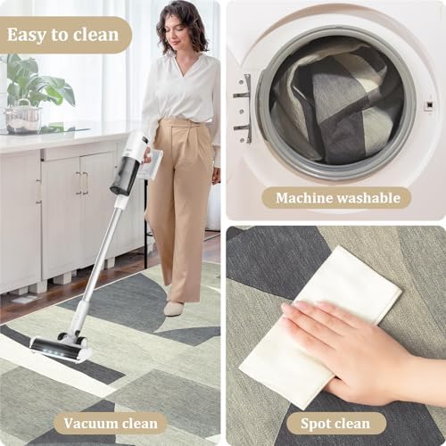 Office Chair Mat for Hardwood Floor, 72"x48" Easy Glide Computer Desk Mat Protector for Rolling Chair Under Desk Rug Nonslip Backing, Machine Wash, (Modern) - Image 6