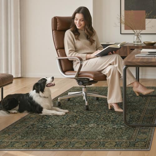 36"x48" Office Chair Mat for Hardwood Floor, Non-Slip Washable Dark Brown - Image 7