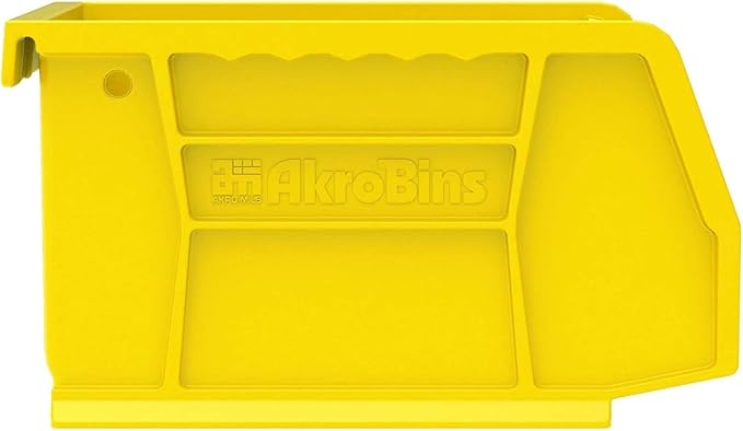 Akro-Mils 30210 AkroBins Plastic Storage Bins, 5"x4"x3", Yellow, 24-Pack | Space-Saving Stackable Bins for Garage, Pantry, Craft Organization - Image 8