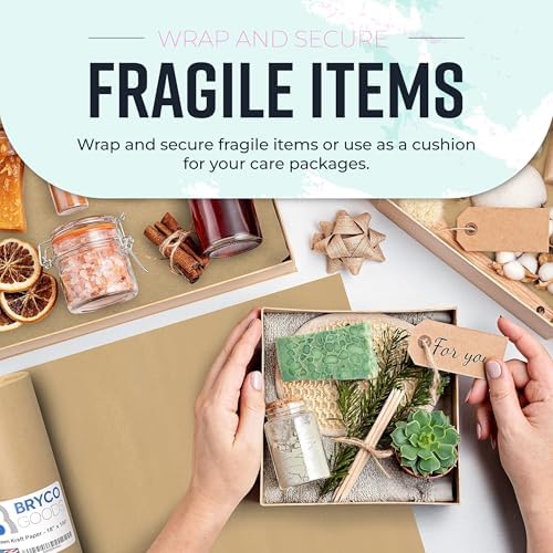 Bryco Goods 36" x 2,400" (200') Brown Kraft Paper Roll - Made in USA - Craft Paper for Banner Bulletin Board Art Table Covering Gift Wrapping Bouquet Packing Parcel (Brown, 36" x 200') - Image 6