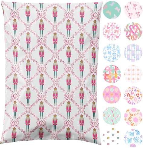 Pretty Package Store Poly Mailers 6x9, Pink Nutcracker, 100 Pack by PrettyPackageStore