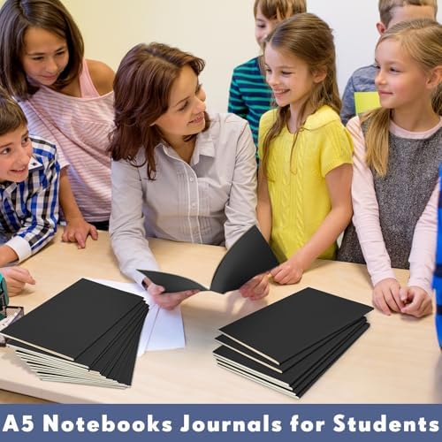 Mimorou 100 Pcs A5 Journals Notebooks Bulk,Black,Dot - Image 4