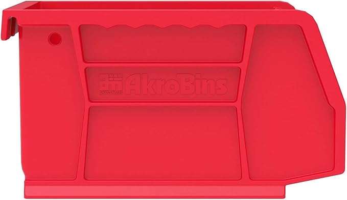 Akro-Mils 30210 AkroBins Plastic Storage Bins, 5"x4"x3", Red, 24-Pack | Space-Saving Stackable Bins for Garage, Pantry, Craft Organization - Image 9