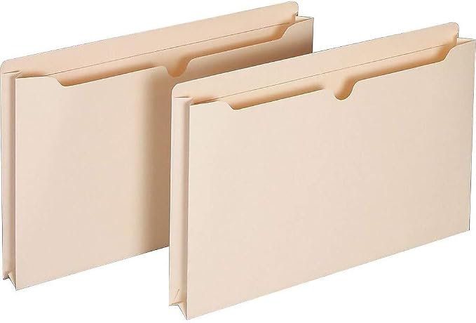 Staples Manila File Jackets with Reinforced Tab, Legal Size, 2‑Inch Expansion, Durable Construction for Secure Document Storage – 50/Box - Image 4