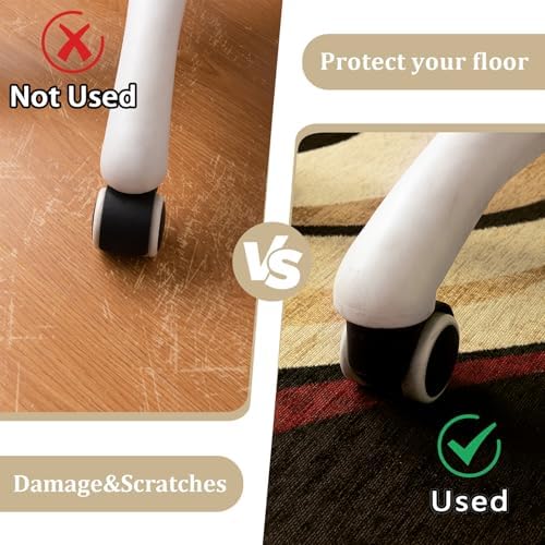 Office Chair Mat for Hardwood Floor, 72"x48" Easy Glide Computer Desk Mat Protector for Rolling Chair Under Desk Rug Nonslip Backing, Machine Wash, (Modern) - Image 4