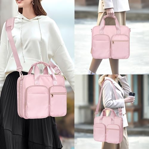 3 Ring Zipper Binder, 2 Inch Ring Binder Organizer Bag with Strap - Image 6