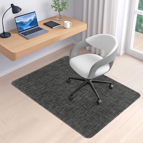 BesWin Office Chair Mat for Hard Floors, 36" x 48" Heavy Duty Desk Floor Mat for Hardwood/Tile Floors, Computer Chair Mat for Rolling Chair, Anti Slip Desk Rug PVC Floor Protector Mat for Office Home by BesWin