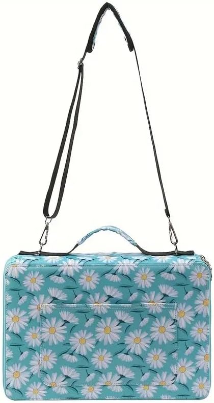 600-Slot Colored Pencil Case, 5-Layer Zipper with Shoulder strap and Handle - Image 5