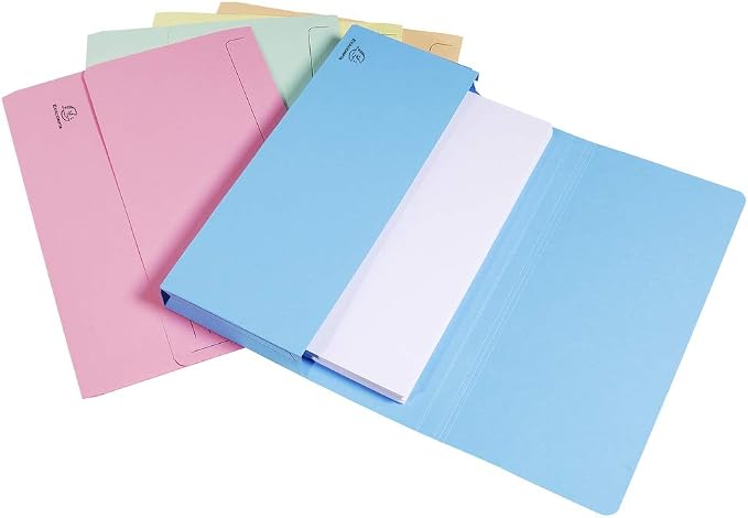 Exacompta - Ref 47970E - Super Pocket Wallets - 245 x 325mm in Size, Suitable for A4 Documents, 30mm Expanding Gusset, 210gsm Midweight Manilla - Assorted Colours (Pack of 10) - Image 10