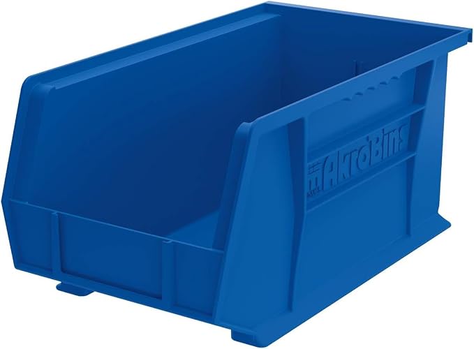 Akro-Mils 30240 AkroBins Plastic Storage Bins, 15"x8"x7", Blue, 12-Pack | Space-Saving Stackable Bins for Garage, Pantry, Craft Organization - Image 11