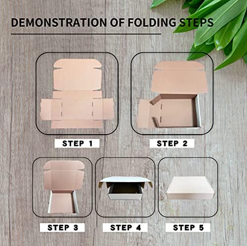SNOGSWOG 28 Pack 10x8x3 inches Shipping Boxes, White Corrugated Cardboard Box Literature Mailer - Image 7