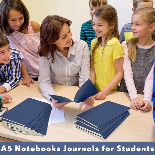 Mimorou 100 Pcs A5 Journals Notebooks Bulk,Navy,Dot - Image 4