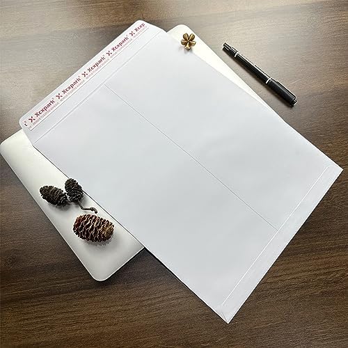 Xxcxpark 250 PCS 10x13 inches Security Catalog Envelopes Printable Self Seal Envelopes, Anti Tear White Kraft Envelopes for Invitation Cards, Pictures, Photos, Documents - Image 3