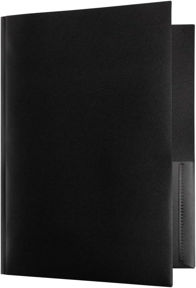 JAM PAPER Plastic Color POP Folders - 2 Pocket Durable Folders with Metal Prongs Fastener Clasps - Assorted Business Colors - 6/Pack - Image 7