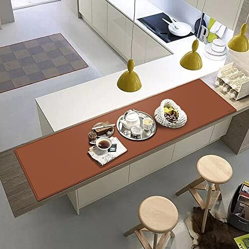 ZORESYN PU Leather Desk Pad 63.0"x15.8", Light Brown - Image 6