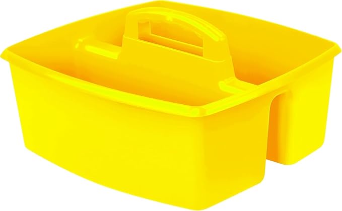 Storex 2-Compartment Large Caddy – Multipurpose Classroom Organizer with Handle, Assorted Colors, 6-Pack (00948E06C) - Image 5