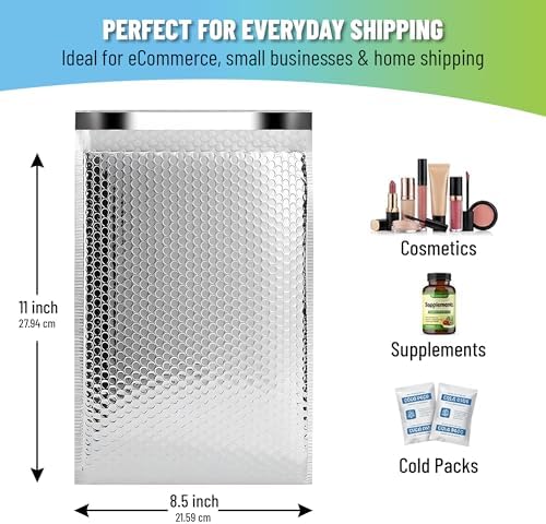 Thermal Insulated Mailers 8.5x11, Cold Shipping, 100 Pack - Image 2
