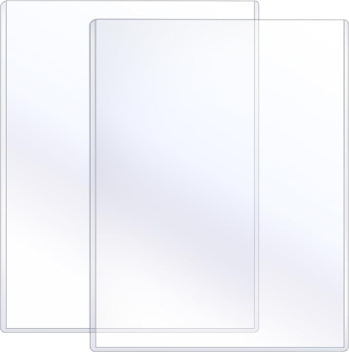 Sherr 2 Pcs 18 x 24 Inches Rigid Print Protectors Clear Hard Plastic Sheet Protectors Poster Sleeves for Protect Store and Display Photographs, Prints and Documents by Sherr