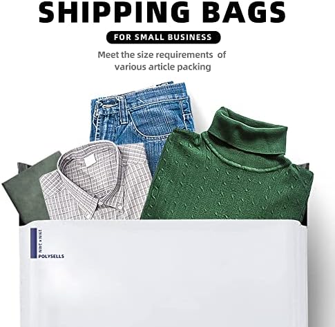 POLYSELLS 100 Pack 19x24 Inch White Poly Mailers Shipping Envelopes, Strong Adhesive Sealing, Waterproof, and Tear-resistant Postal Mailing Bags for Clothing, Books, and Accessories - Image 6