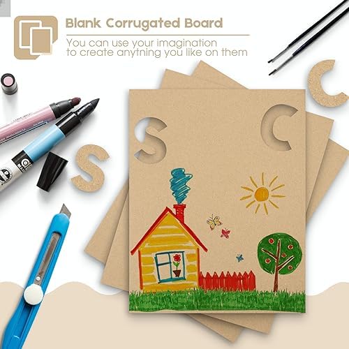 Golden State Art 10 Pack 11x14 Corrugated Cardboard Sheet 1/8" Flat Inserts - Image 6