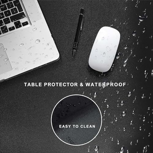 ZORESYN PU Leather Desk Mat 66.9" x 19.7" Black - Image 5