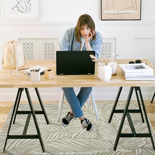 Office Chair Mat for Hardwood Floor, 60"x45" Easy Glide Computer Desk Mat Protector for Rolling Chair Under Desk Rug Nonslip Backing, Machine Wash, (Modern) - Image 2