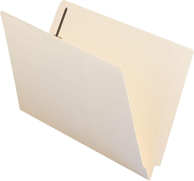Smead End Tab Fastener File Folder, Shelf-Master Reinforced Straight-Cut, Legal Size, Manila, 50 per Box, 37115 by SMEAD