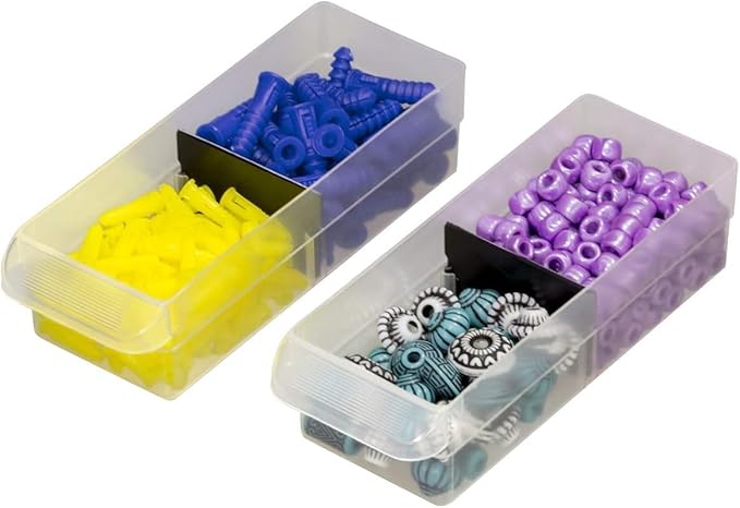 Akro-Mils 44-Drawer Plastic Drawer Storage Cabinet for Garage Organization, Bead Organizer, Building Bricks Storage, Teacher Toolbox, Makeup Organizer, 20-Inch W x 6-Inch D x 16-Inch H, 10144 Yellow - Image 12