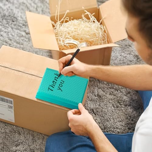 Metronic Bubble Mailers 4x8 Inch 4000 Pack Teal Waterproof Bubble Mailer - Image 6