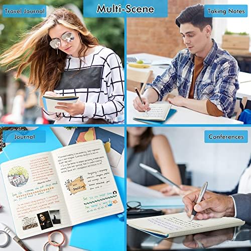 36 Pack Soft Cover Journal Bulk, Feela Lined Blank Travel Journal for Women Men Writing, Notebooks College Ruled for Work, Note Taking Notebook School Business Supplies, 8.2” x 5.5”, A5, Blue - Image 7