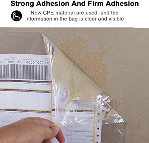 6" x 9" shipping label sleeves, 500Pcs Shipping Label Envelopes with Self-Adhesive Peel & Seal, Packing Slip Envelope Pouches for Invoices & Packaging - Image 5