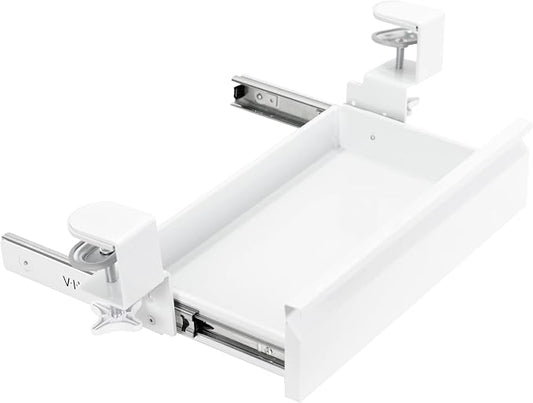 VIVO 16 inch Clamp-On Sliding Pull-out Drawer without Shell for Office Desk, Storage Organizer for Sit Stand Workstation, White, DESK-AC03C-W by Unknown