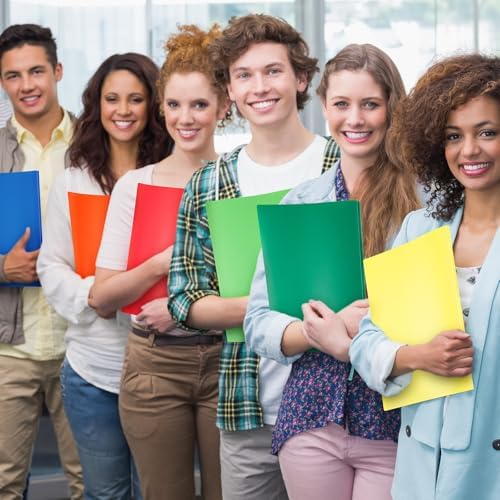 Feifeiya 36 Pack Plastic Report Covers with 3 Prongs Presentation Folders Bulk, 100 Sheet Capacity, Clear Front Report Covers for Presentation Document Paper School Office Supplies (Colorful) - Image 6